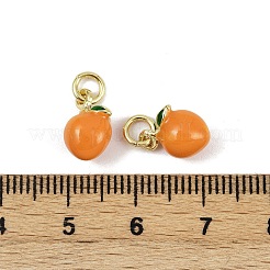 Pendentifs d'émail en laiton &nbsp;KK-H072-18G-03