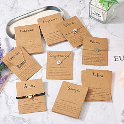 120 stücke 12 arten 12 konstellation thema karton schmuck display karten&nbsp;AJEW-FW0001-02