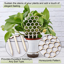 Support de plante en bois&nbsp;AJEW-WH0261-26