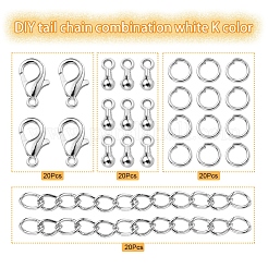 Kit de fabrication de chaîne d'extrémité diy&nbsp;DIY-YW0005-55P