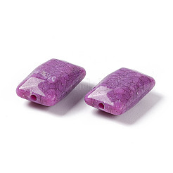 Crackle undurchsichtigen Acryl Perlen&nbsp;OACR-C006-23