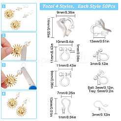 150 Stück Ohrclips aus Kunststoff in 3 Stilen&nbsp;KY-SC0001-72