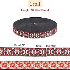 Rubans en polyester de style ethnique&nbsp;OCOR-WH0074-30