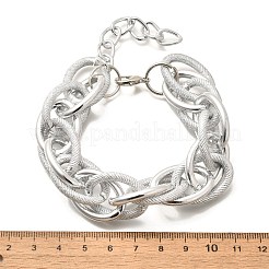 Gliederarmbänder aus Legierung im Punk- und Hip-Hop-Stil mit Roloketten für Frauen und Männer&nbsp;LS-BJEW-K270-01P