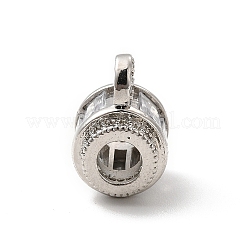 Cremagliera placcatura in ottone pavimentare tubi in zirconia cubica trasparente&nbsp;KK-G457-01P