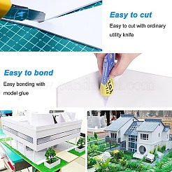 6 feuille 2 plaques de moulage en PVC expansé de style&nbsp;DIY-BC0006-68