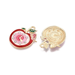 Crémaillère placage pendentifs en émail d'alliage&nbsp;ENAM-N056-423