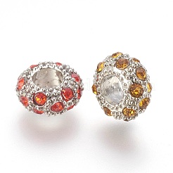 Legierung Rhinestone European Beads&nbsp;CPDL-H998