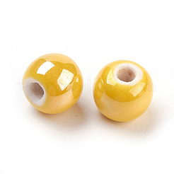 Glasierte Porzellanperlen&nbsp;PORC-D001-12mm-16
