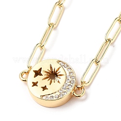 Link braccialetti del rhinestone della lega&nbsp;BJEW-JB05673
