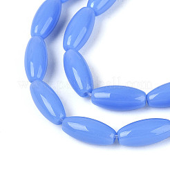 Chapelets de perles en verre opaques&nbsp;X-GLAA-T028-15P-03
