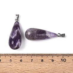 Natürlichen Amethyst Edelsteinanhänger&nbsp;G-N360-08P-04