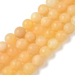 Natürliche gelbe Jade Perlen Stränge&nbsp;GG-CBA391B-04