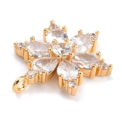 Pendentifs en laiton zircon cubique transparent&nbsp;ZIRC-L097-036G
