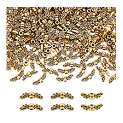 200 pz perline in lega stile tibetano con ali di fata&nbsp;TIBEB-PH0005-31