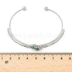 Bracciali con polsino in strass aloy&nbsp;BJEW-H206-03P