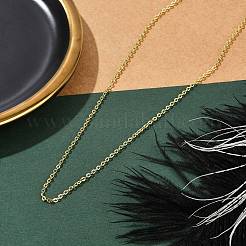 Collane a catena in ottone placcato a cremagliera per le donne&nbsp;LS-NJEW-H049-03G