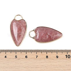 Natürliche Erdbeer-Quarz-Anhänger&nbsp;G-G193-02G-03