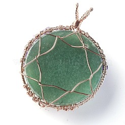 Gros pendentifs de pierre naturelle et synthétique mixte&nbsp;G-G771-B