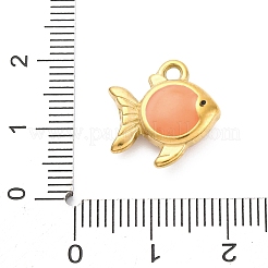 304 Edelstahl-Emaille-Anhänger&nbsp;STAS-B085-38G-02
