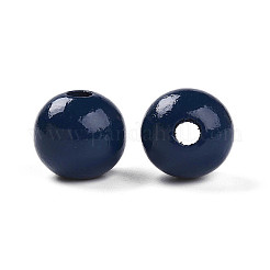 Perles de bois naturel peintes&nbsp;WOOD-A018-16mm-24