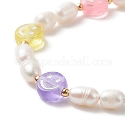 3 Stück 3-teiliges Armband-Set aus Naturperlen und Polymer-Ton-Perlen&nbsp;BJEW-TA00236