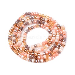 Chapelets de perles en verre électroplaqué&nbsp;GLAA-T023-A16-05