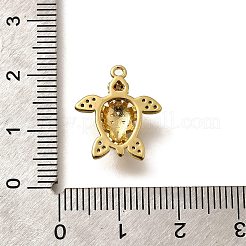Ottone micro spianare pendenti zirconi&nbsp;KK-U055-07G-02