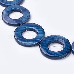 Natürliche Süßwasserschalenperlenrahmen&nbsp;SHEL-ZX008-01