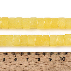 Gefärbt natürlichen weißen Jade Perlen Stränge&nbsp;G-T143-17E