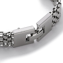 Bracciali a catena con pantera in acciaio inossidabile 304 anti-ossidazione per donne e uomini&nbsp;BJEW-Q343-08P