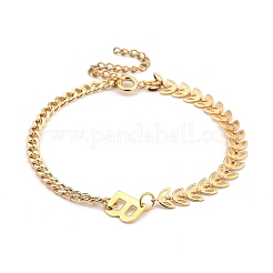 (vente d'usine de bijoux) Ensembles de bracelets à breloques en acier inoxydable 304&nbsp;BJEW-JB05387