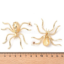 Legierung Rhinestone-Bolzenohrringe&nbsp;EJEW-P321-01G