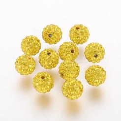 Polymer Ton Strass Perlen&nbsp;RB-K050-8mm-C