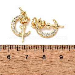 Messing micro pave klare zirkonia anhänger&nbsp;KK-A270-13G