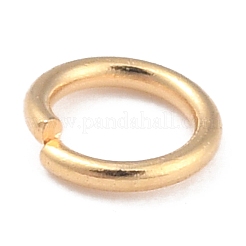Anillos de salto abiertos de latón chapado en rack&nbsp;LS-KK-O139-18C-G