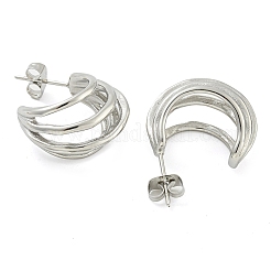 Anlaufgeschützte Ohrstecker aus 304 Edelstahl für Damen&nbsp;EJEW-S227-44P