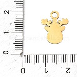 Pendenti natalizi in acciaio inox 304 smaltati&nbsp;STAS-I356-02G-02