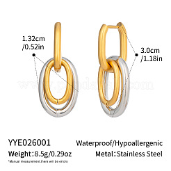 Orecchini pendenti a perno in acciaio inossidabile 304 da donna&nbsp;UV4744