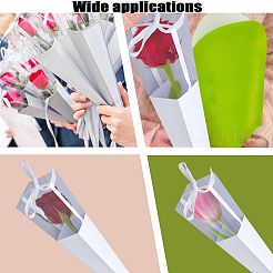 Kegel irisierende papier einzelne rose verpackung geschenkboxen&nbsp;CON-WH0085-50A