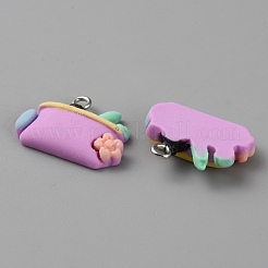 Pendentifs en résine opaque thème étude&nbsp;RESI-CJC0011-34F