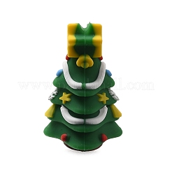 Cuentas focales de silicona con tema navideño&nbsp;SIL-L007-01D