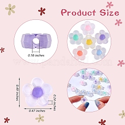 210pcs 6 Farben transparente Acrylperlen&nbsp;TACR-SZ0001-18