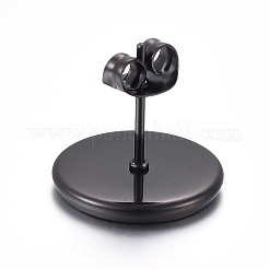 Ohrstecker-Fassungen aus Edelstahl&nbsp;STAS-L211-07D-B