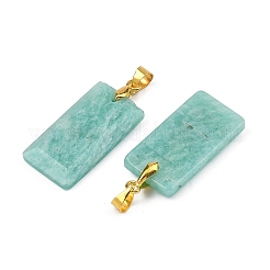 Pendenti sfaccettati in amazzonite naturale&nbsp;G-L623-03G-04