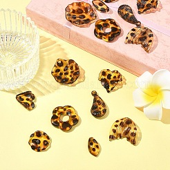 16pcs 8 Arten transparente Acrylanhänger&nbsp;OACR-FS0004-06