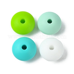 Perles focales en silicone de qualité alimentaire rondelle&nbsp;SIL-F003-07E
