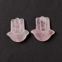 Rosa naturale cabochon di quarzo&nbsp;G-E579-04J
