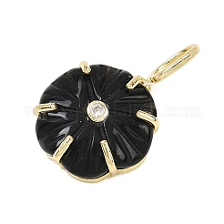 Geschnitzte Anhänger aus natürlichem Obsidian&nbsp;G-G330-01G-09