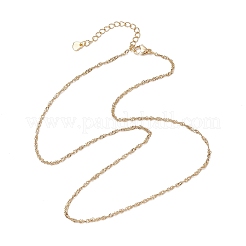 Collane a catena in acciaio inossidabile 304 Singapore&nbsp;NJEW-JN05167-01